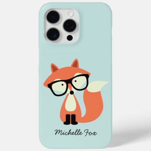 Niedlicher Hipster Red Fox Case-Mate iPhone Hülle (Rückseite)