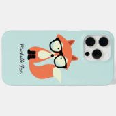Niedlicher Hipster Red Fox Case-Mate iPhone Hülle (Rückseite (Horizontal))