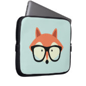 Niedlicher Hipster Red Fox Laptopschutzhülle (Vorne Rechts)