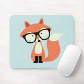 Niedlicher Hipster Red Fox Mousepad (Mit Mouse)