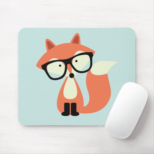 Niedlicher Hipster Red Fox Mousepad (Mit Mouse)