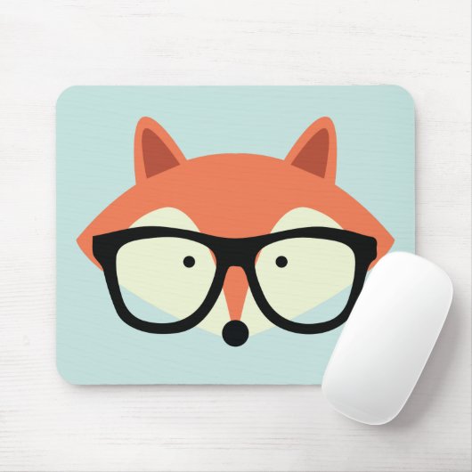 Niedlicher Hipster Red Fox Mousepad (Mit Mouse)