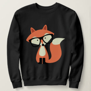 Niedlicher Hipster Red Fox Sweatshirt