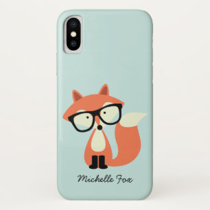 Niedlicher Hipsterroter Fox Case-Mate iPhone Hülle