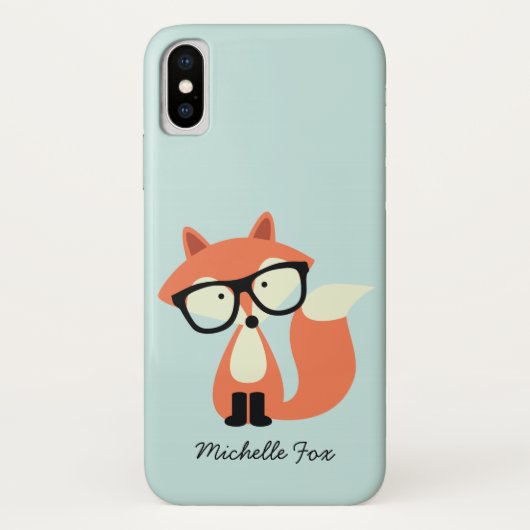 Niedlicher Hipsterroter Fox Case-Mate iPhone Hülle (Rückseite)