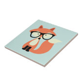 Niedlicher Hipsterroter Fox Fliese (Seite)