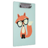 Niedlicher Hipsterroter Fox Klemmbrett (Rechts)