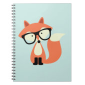 Niedlicher Hipsterroter Fox Notizblock (Vorderseite)