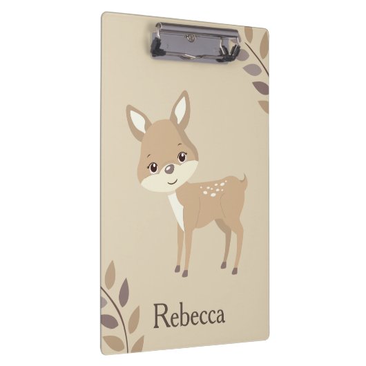 Niedlicher Hirschfall Inspiration Klemmbrett (Rechts)