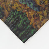 Niedlicher Hirschtod und Fawn-Herbst Fleecedecke (Ecke)