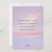 Niedlicher Hirschwinterschnee dunes frohe Weihnach Feiertagskarte (Rückseite)