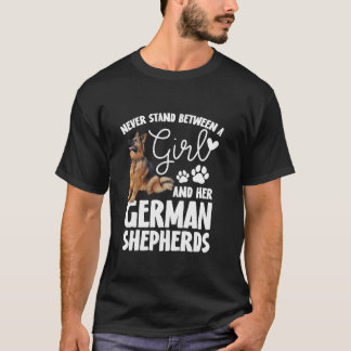 Niedlicher Hirte Hund Liebt Langschläfchen T T-Shirt