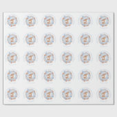 Niedlicher Hirtenname Weihnachtsgebäck Geschenkpapier (Flach)