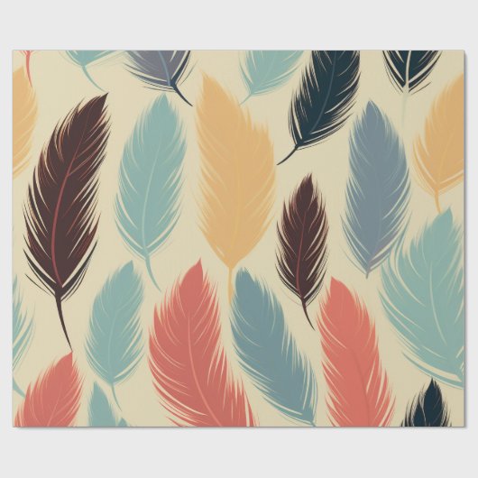 Niedlicher, hoch entwickelter Premium Monogram Kin Geschenkpapier (Flach)