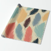 Niedlicher, hoch entwickelter Premium Monogram Kin Geschenkpapier (Ungerollt)