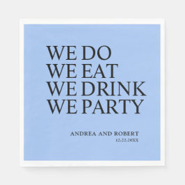 Niedlicher Hochzeitscocktail Serviette