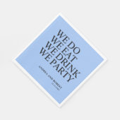 Niedlicher Hochzeitscocktail Serviette (Ecke)