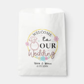 Niedlicher Hochzeitstermin Geschenktütchen (Vorderseite)
