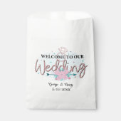 Niedlicher Hochzeitstermin Geschenktütchen (Vorderseite)