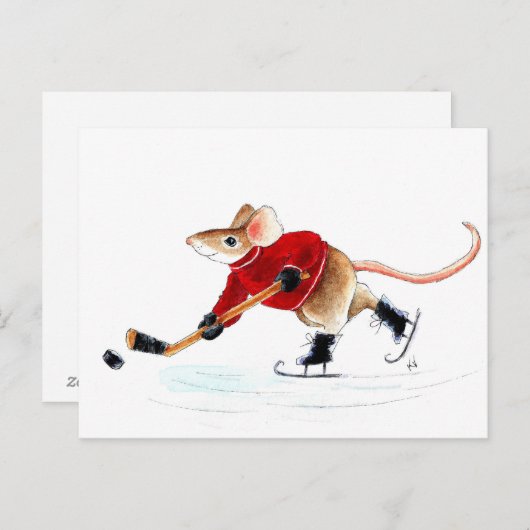 Niedlicher Hockey-Elbos Auf Postkarte! Postkarte (Vorne/Hinten)