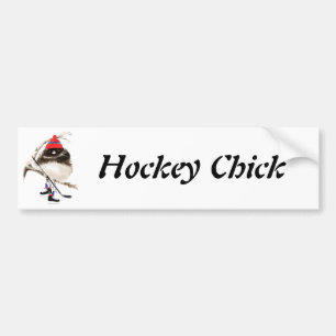 Niedlicher Hockeykick, Sportvogel Autoaufkleber