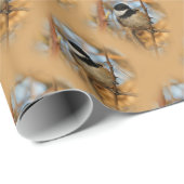 Niedlicher hoffnungsvoller Schwarzkicherling-Songb Geschenkpapier (Rolleneckpunkt)