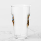 Niedlicher hoffnungsvoller Schwarzkicherling-Songb Glas (Links)