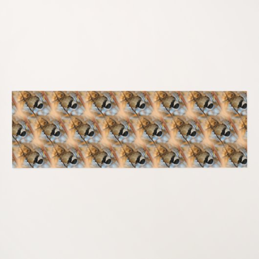 Niedlicher hoffnungsvoller Schwarzkicherling-Songb Yogamatte (Rückseite (Horizontal))