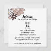 Niedlicher Holiday Cookie Exchange Einladung (Rückseite)