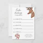 Niedlicher Holiday Cookie Exchange Stimmzettel Einladung (Vorderseite)