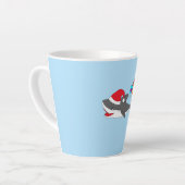 Niedlicher Holiday Shark Milchtasse (Linke Ecke)