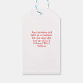 Niedlicher Holiday Whimsical Rentier Weihnachtsbal Geschenkanhänger (Rückseite)