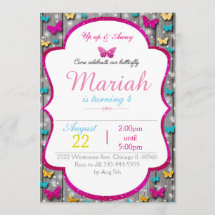 Niedlicher hölzerner Schein der Einladung