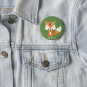 Niedlicher Holzfuchs Button (Beispiel)