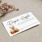 Niedlicher Holzfuchs Kinderduschmaschine Windelwan Begleitkarte