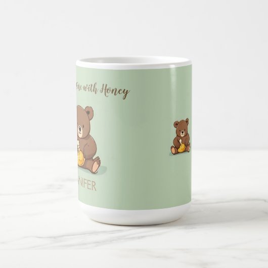 Niedlicher Honey Jar Custom Coffee Tasse (Mittel)