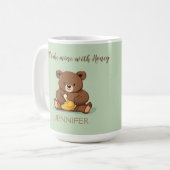Niedlicher Honey Jar Custom Coffee Tasse (Vorderseite Links)