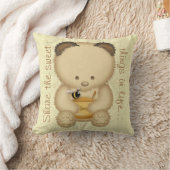 Niedlicher Honig-Bär Kissen (Decke)