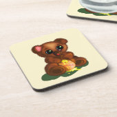 Niedlicher Honigbär Getränkeuntersetzer (Linke Seite)