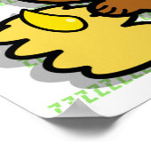 niedlicher Honigbär mit Bienenposter - 2 Poster (Ecke)