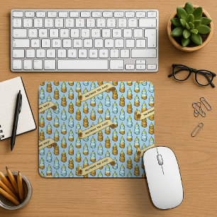 Niedlicher Honigbär presse den Tag! 80er Retro Art Mousepad