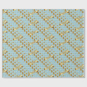 Niedlicher Honigbär, weil Sie so süß sind 80er Ret Geschenkpapier (Flach)