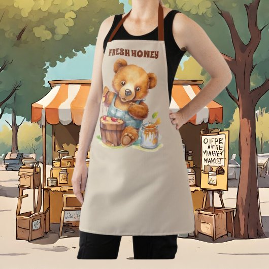 Niedlicher Honigbärenhalter Schürze