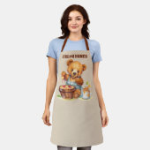 Niedlicher Honigbärenhalter Schürze (Getragen)