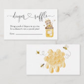 Niedlicher Honigbärentaucher Begleitkarte (Vorne/Hinten)