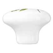 Niedlicher Hoot Owl Keramik Knochen Keramikknauf (Seitenansicht)