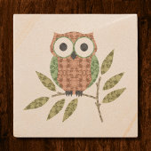 Niedlicher Hoot Owl Stone Untersetzer