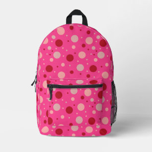 Niedlicher Hot Pink Girly Dot Bedruckter Rucksack