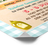 Niedlicher Hotdog-Flyer Poster (Ecke)