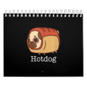 Niedlicher Hotdog| Lieblicher Mops Hund Lover Kalender (Titelbild)